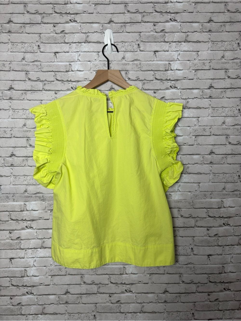 English Factory Ruffle Sleeve Top Medium - Picture 5 of 7